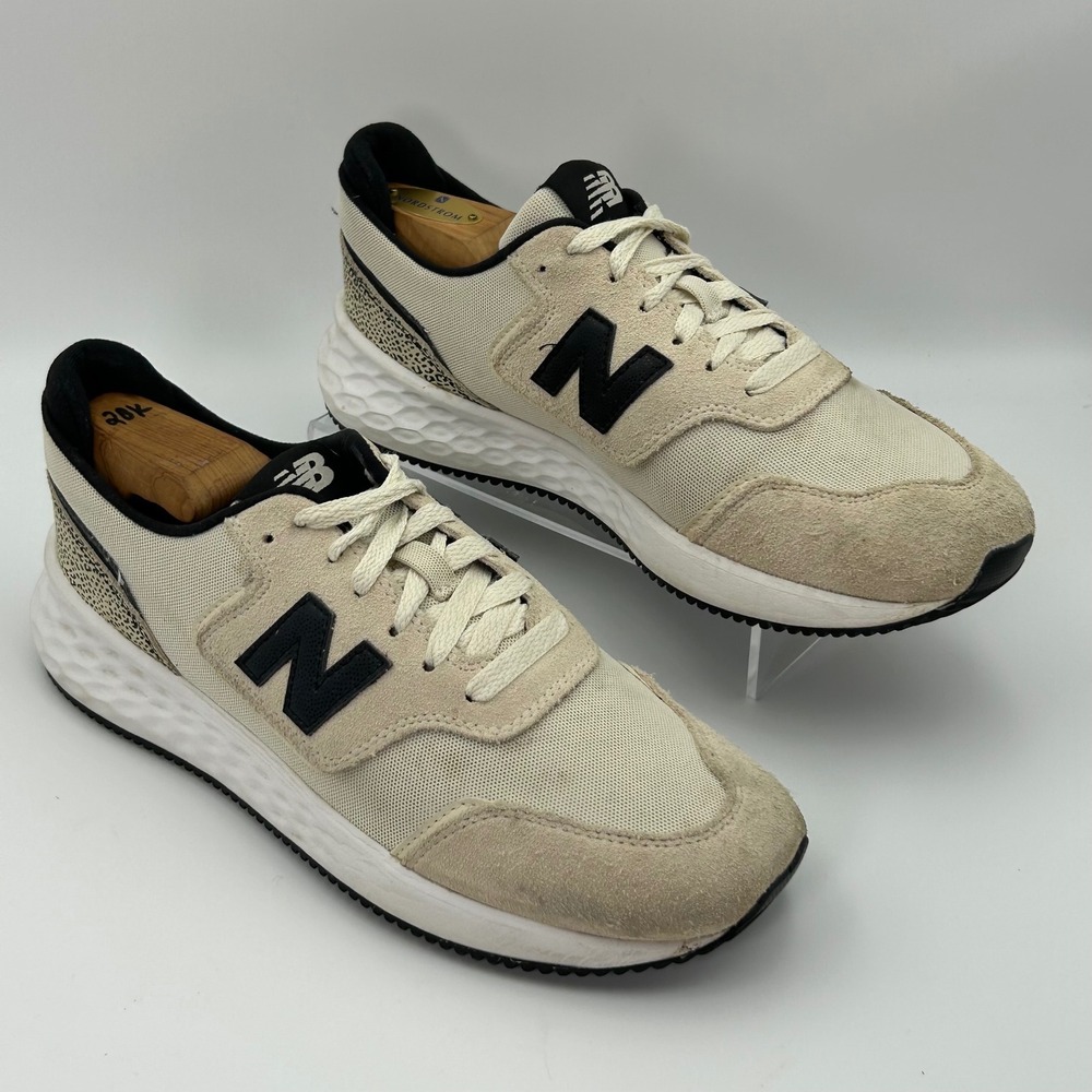 New‎ Balance X-70 Fresh Foam Womens 9.5 Cream Beige Excellent WSX70THA Leopard